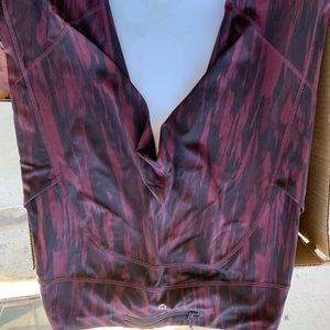 purple streaked lululemon cropped leggings